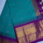 Gadwal Pattu Green Magenta Soft Silk Saree