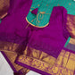 Gadwal Pattu Green Magenta Soft Silk Saree
