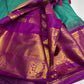 Gadwal Pattu Green Magenta Soft Silk Saree