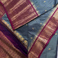 Gadwal Pattu Grey Magenta Soft Silk Saree