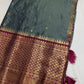 Gadwal Pattu Grey Magenta Soft Silk Saree