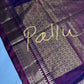 Gadwal Pattu Grey Magenta Soft Silk Saree