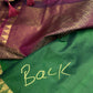 Gadwal Pattu Green Maroon Soft Silk Saree