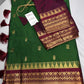 Gadwal Pattu Green Maroon Soft Silk Saree