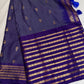 Mangalgiri Pattu Blue Soft Silk Saree