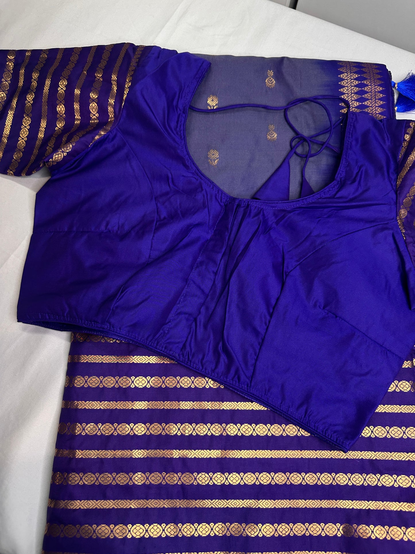 Mangalgiri Pattu Blue Soft Silk Saree