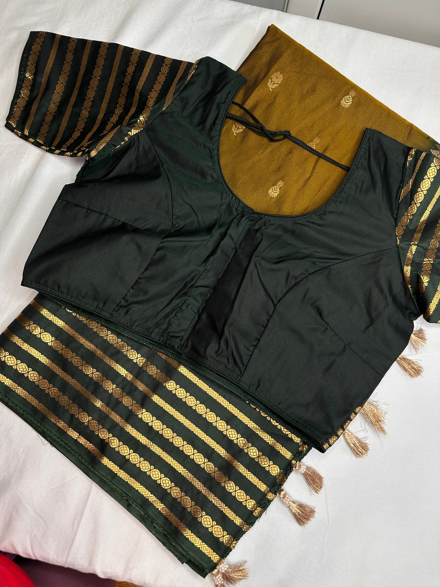 Mangalgiri Pattu Green Soft Silk Saree