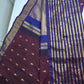 Mangalgiri Pattu Wine Purple Soft Silk Saree