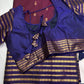Mangalgiri Pattu Wine Purple Soft Silk Saree