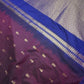 Mangalgiri Pattu Wine Purple Soft Silk Saree