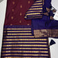 Mangalgiri Pattu Wine Purple Soft Silk Saree