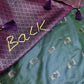 Mangalgiri Pattu Elephant Peacock Border Green Silk Saree