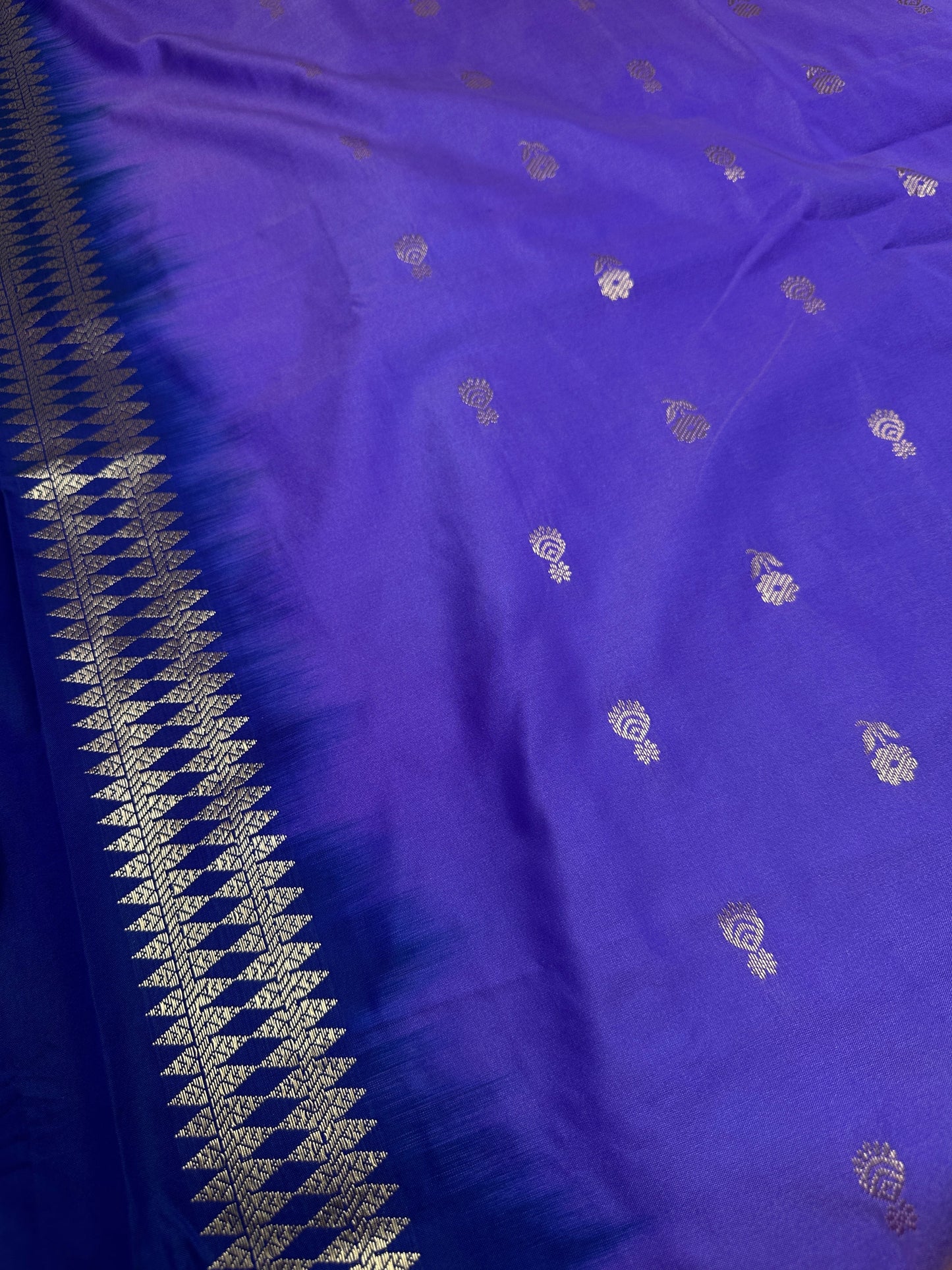 Mangalgiri Pattu Purple Soft Silk Saree