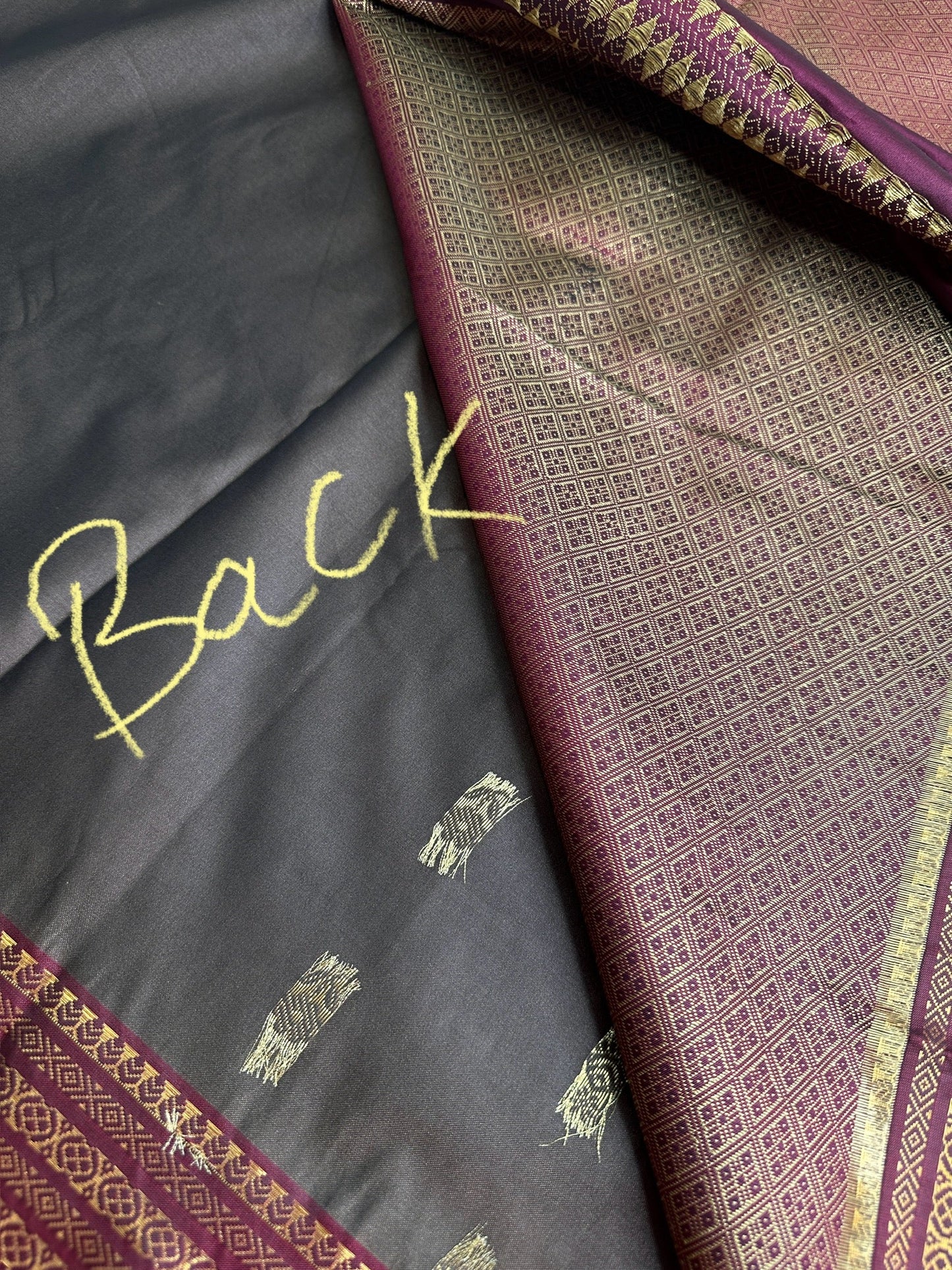 Mangalgiri Pattu Brown Maroon Soft Silk Saree
