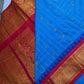 Gadwal Pattu Blue Pink Soft Silk Saree