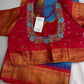Gadwal Pattu Blue Pink Soft Silk Saree