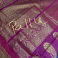 Gadwal Pattu Blue Pink Soft Silk Saree
