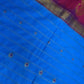 Gadwal Pattu Blue Pink Soft Silk Saree
