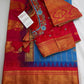 Gadwal Pattu Blue Pink Soft Silk Saree