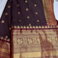 Mangalgiri Pattu Plum Red Silk Saree