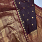 Mangalgiri Pattu Plum Red Silk Saree