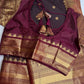 Mangalgiri Pattu Plum Red Silk Saree