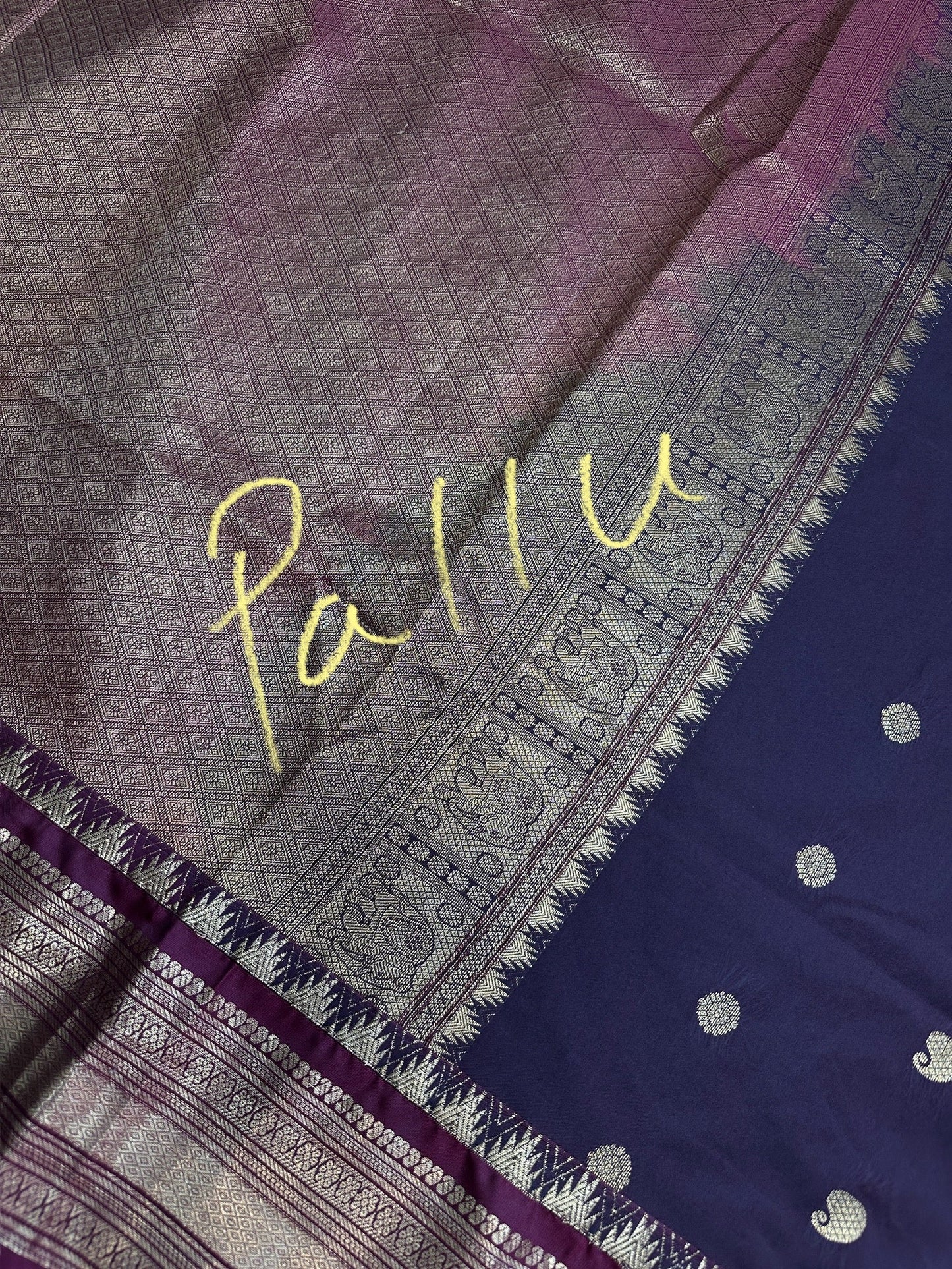 Mangalgiri Pattu Plum Red Silk Saree