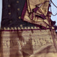 Mangalgiri Pattu Plum Red Silk Saree