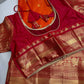 Mangalgiri Pattu Orange Pink Silk Saree