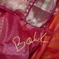 Mangalgiri Pattu Orange Pink Silk Saree