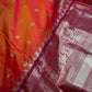 Mangalgiri Pattu Orange Pink Silk Saree