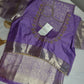 Kanchi Pattu Lavender Light Weight Soft Semi Silk Saree