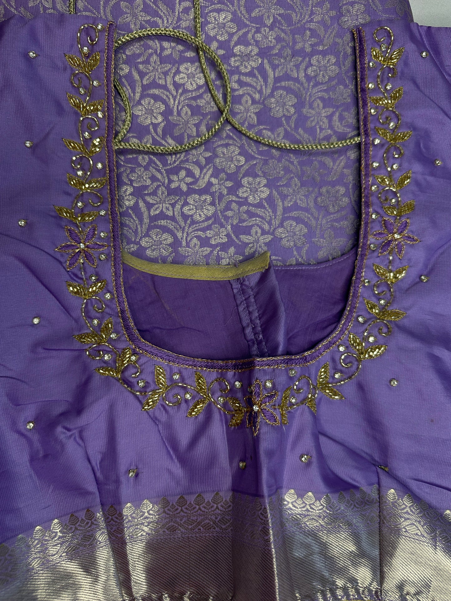 Kanchi Pattu Lavender Light Weight Soft Semi Silk Saree