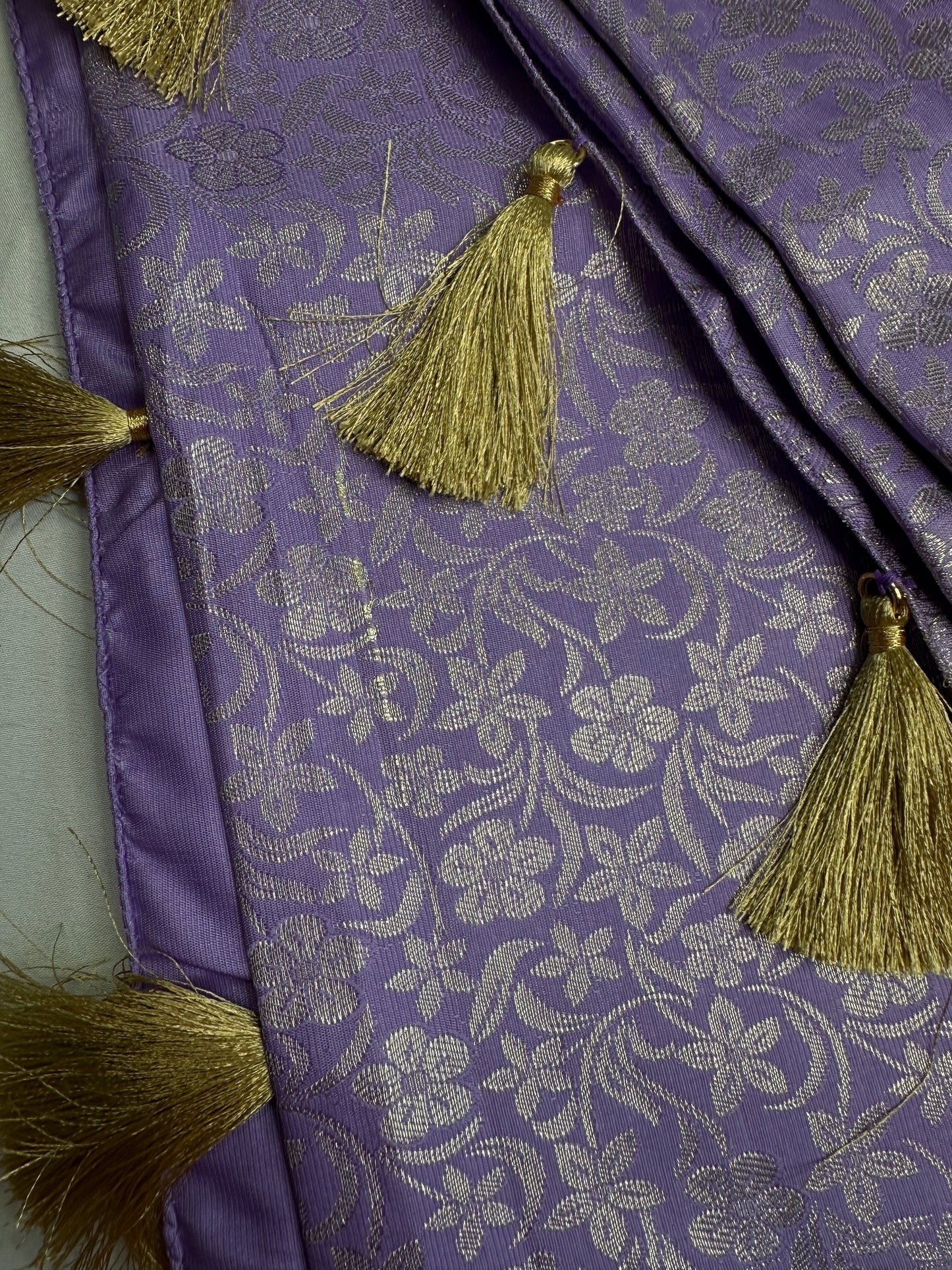 Kanchi Pattu Lavender Light Weight Soft Semi Silk Saree