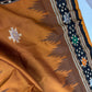 Patola Brown Black Silk Saree