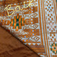 Patola Brown Black Silk Saree