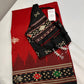 Patola Red Black Silk Saree
