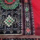Patola Red Black Silk Saree