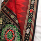 Patola Red Black Silk Saree