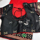Patola Red Black Silk Saree