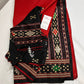 Patola Red Black Silk Saree