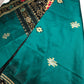Patola Green Black Silk Saree