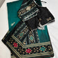 Patola Green Black Silk Saree