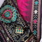 Patola Pink Black Silk Saree