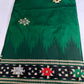 Patola Green Black Silk Saree