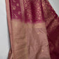 Raw Mango Silk Dusty Pink Light Weight Saree