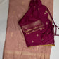 Raw Mango Silk Dusty Pink Light Weight Saree