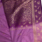Raw Mango Silk Lavender Purple Light Weight Saree