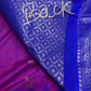 Gadwal Semi Silk Pink Blue Checks Saree