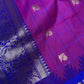 Gadwal Semi Silk Pink Blue Checks Saree
